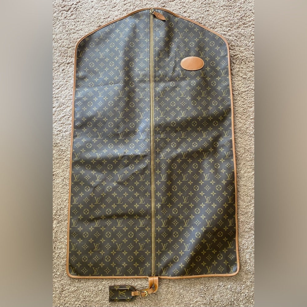 Louis Vuitton Vintage 70’s Garment Bag French Company Talon Zipper Made in USA
